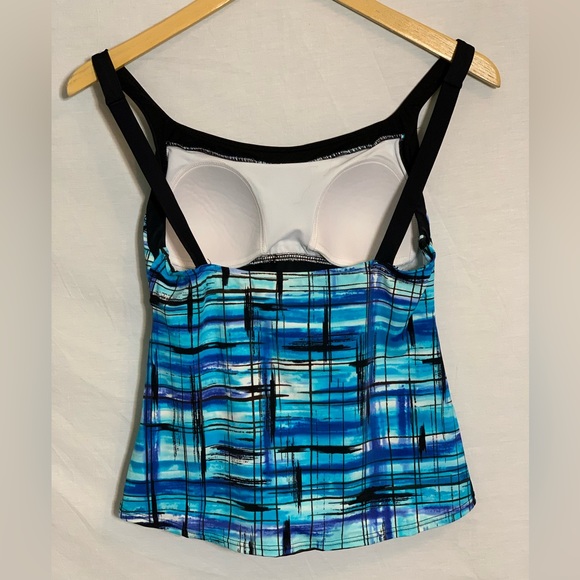 Caribbean Joe | Swim Suit Top - Blue - Picture 2 of 4